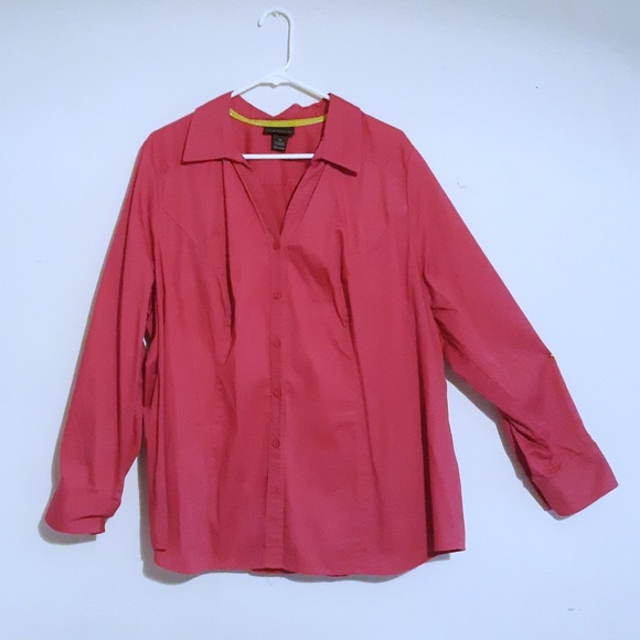 PLUS Lane Bryant Fuschia Blouse - Picture 1 of 3